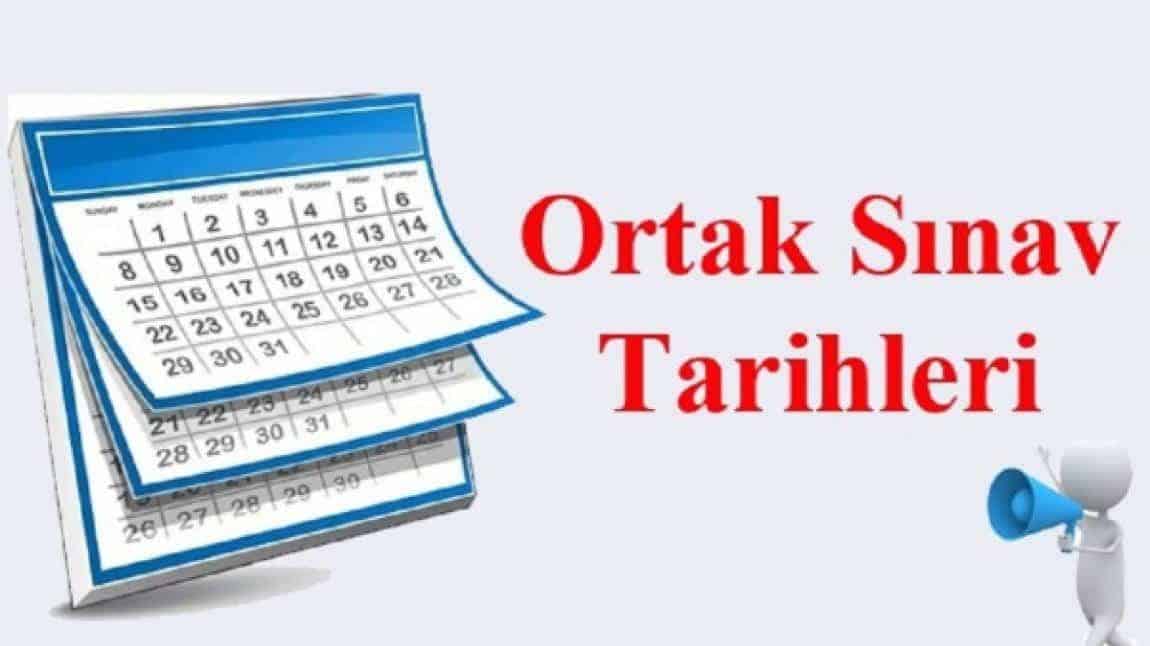 2024-2025 Eğitim Öğretim Yılı 1. Dönem 1. Ortak sınav Takvimimiz